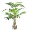 Leaf Tropical Artificial Plants with Planter, Green and Silver, 120 cm view 1