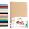 Livessa Fitted Sheet 180 x 200 cm, Cotton Single Jersey, 140 g/m², Oeko-Tex Certified, Ultra Soft view 1