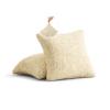 PAULATO Solid Microfiber Cushion Cover, Two-Way Stretch, Scratch-Resistant, Machine-Washable, WavyTech Technology, Made in Italy - Vanilla view 1