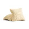PAULATO Solid Microfiber Cushion Cover, Two-Way Stretch, Scratch-Resistant, Machine-Washable, WavyTech Technology, Made in Italy - Vanilla view 2