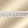 Rajana Mini Lace Panel Curtain, White-Taupe, 15 cm High view 2