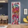 A.Monamour Self-Adhesive 3D Graffiti Door Wallpaper, 85 x 215 cm view 2