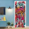 A.Monamour Self-Adhesive 3D Graffiti Door Wallpaper, 85 x 215 cm view 4