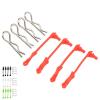 VLIZO RC Car Body Clip Retainers, Rubber and Steel, Compatible with Losi Lasernut U4 1/10, White view 2