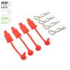 VLIZO RC Car Body Clip Retainers, Rubber and Steel, Compatible with Losi Lasernut U4 1/10, White view 3