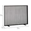FLBT Black Fireplace Guard with Wrought-Iron Frame and Metal Mesh view 3