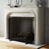 FLBT Black Fireplace Guard with Wrought-Iron Frame and Metal Mesh view 4