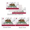 California State Flag, Republic of California, 3 x 5 in, Double-Sided Bear Flag, Durable 3-Layer Polyester with 2 Metal Grommets and 4 Rows of Stitching view 3