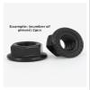EIFINE M2 M3 M4 M5 M6 M8 M10 M12 M16 Black Hex Flange Nuts (Color: 5 pcs, Size: M2) view 3