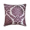 The HomeCentric Wine Damask Velvet Pillow Cover, Purple, 65 x 65 cm view 1
