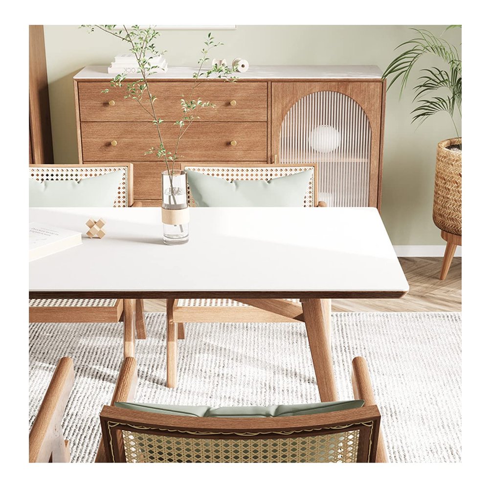 PU/PVC Tablecloth and Desk Mat, Waterproof, White, 40 x 120 cm