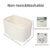 XUANGUO Woven Cotton Rope Storage Baskets, 3-Piece Set, White view 2