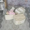 XUANGUO Woven Cotton Rope Storage Baskets, 3-Piece Set, White view 4