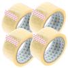 Packing Tape, 4 Transparent Rolls, 50 m BOPP, for Halloween Party Packaging view 1