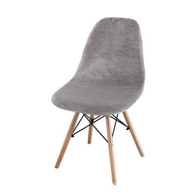 FANSU Luxury Velvet Stretch Chair Covers, 2-Pack, Light Gray