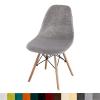 FANSU Luxury Velvet Stretch Chair Covers, 2-Pack, Light Gray view 2