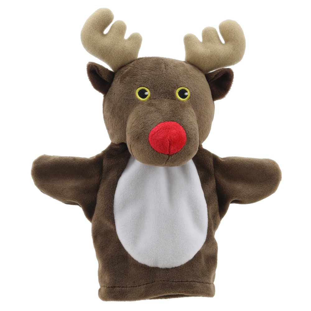 The Puppet Company My First Christmas Puppet - Reindeer Hand Puppet - Suitable from Birth - PC003829