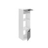 BELINI Microwave Cabinet, 60 x 204 cm, Silver High Gloss view 2