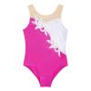 Alvivi Girls' Ballet Leotard Glitter Gymnastics Leotard Sleeveless Rose Red 158-164 view 3