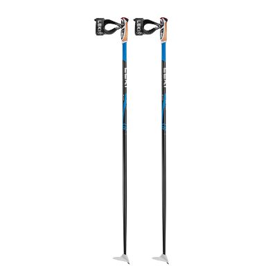 Leki 2024/25 CC 450 Cross-Country Ski Pole, 170 cm, Black-White-Bright Blue