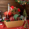 Fainne 16-Pack 12 x 10 in Extra-Large Empty Cardboard Gift Baskets with Handles, Brown view 3