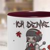 OM3 Voodoo Doll Mug "I'm Thinking of You" Love, Black Humor II, Bordeaux, 11 oz view 2