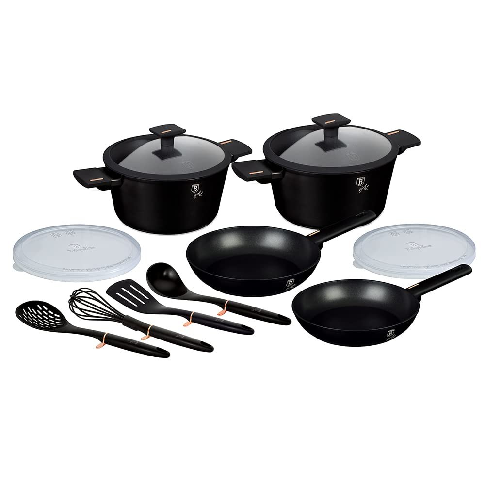 Berlinger Haus Monaco 12-Piece Titanium Cookware Set BH7097