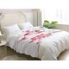 World Map Blanket 130 x 150 cm, Small, White, Soft Flannel Throw view 2
