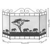 FLBT Fireplace Screen, Light Brown Metal Mesh view 4