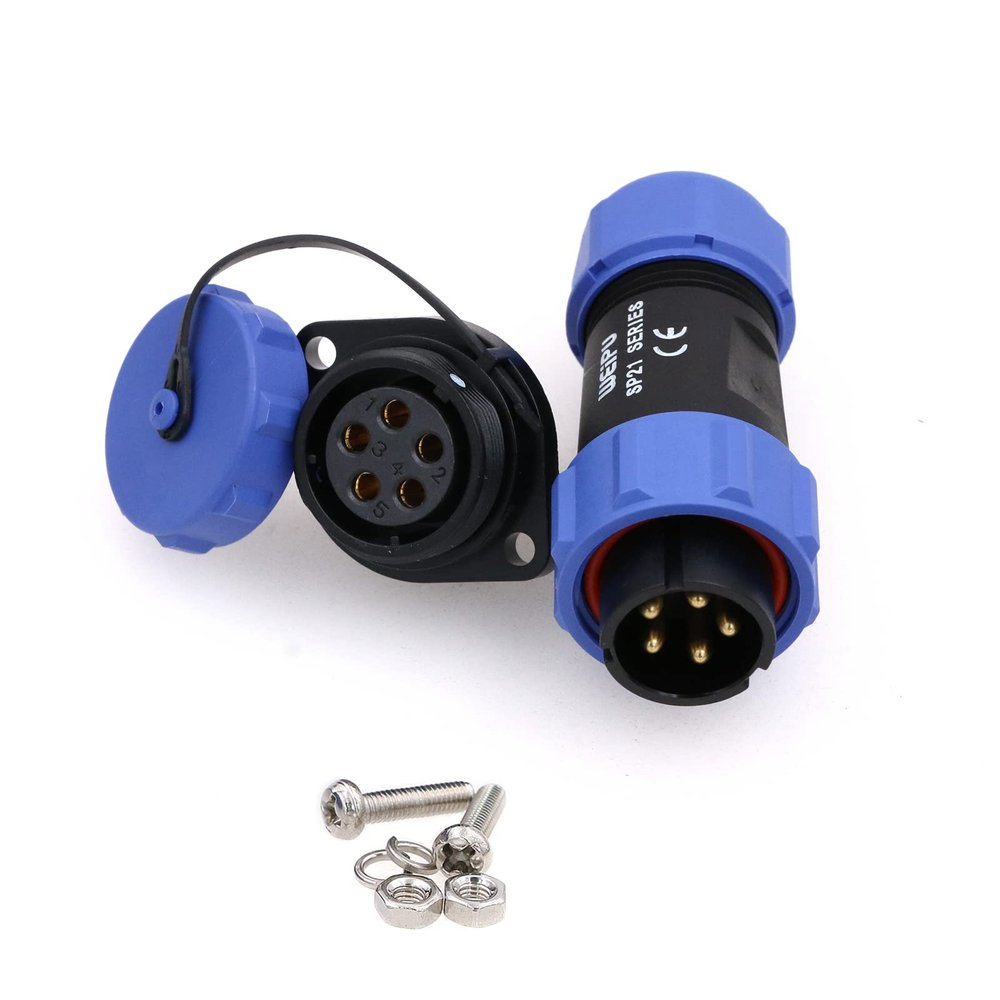 ZBLZGP WEIPU SP21 5-Pin IP68 Waterproof Aviation Connector Set