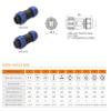ZBLZGP WEIPU SP21 5-Pin IP68 Waterproof Aviation Connector Set view 2