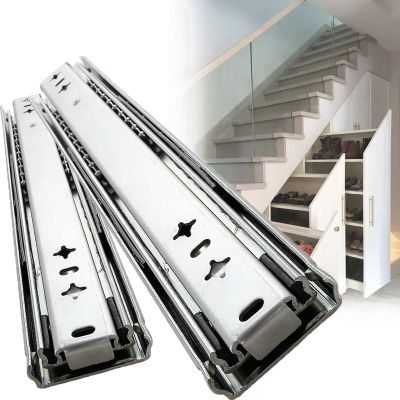 Soft-Close Drawer Slides, 25.4 × 152.4 cm, Ball-Bearing Full Extension, 120 kg, 650 mm
