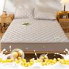 ONURTH Fitted Sheet 100 x 200 cm, Brushed Cotton, Thick Quilted, Non-Slip Mattress Protector, Camel view 2