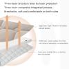 ONURTH Fitted Sheet 100 x 200 cm, Brushed Cotton, Thick Quilted, Non-Slip Mattress Protector, Camel view 3