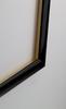 Orello Deluxe Solid Wood Picture Frame 35 x 45 cm, Glossy Black, White Background, Anti-Reflective Acrylic Glazing view 2
