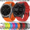DAIKMZ 22/26 mm QuickFit Silicone Band for Garmin Fenix 7/7S/7X, 6/6X, 5S/5X Plus, 935, 945 and 3HR, Army Green, 26 mm for Fenix 6X/6X Pro view 2