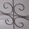 FLBT Fireplace Fire Screen, Extra Large 3-Piece Wrought-Iron Spark Guard, Decorative Scroll Design, Black, 52 x 31.5 in view 4