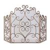 FLBT Freestanding 3-Panel Fireplace Spark Guard, Vintage Iron Scroll Design, 50 x 35 in view 4