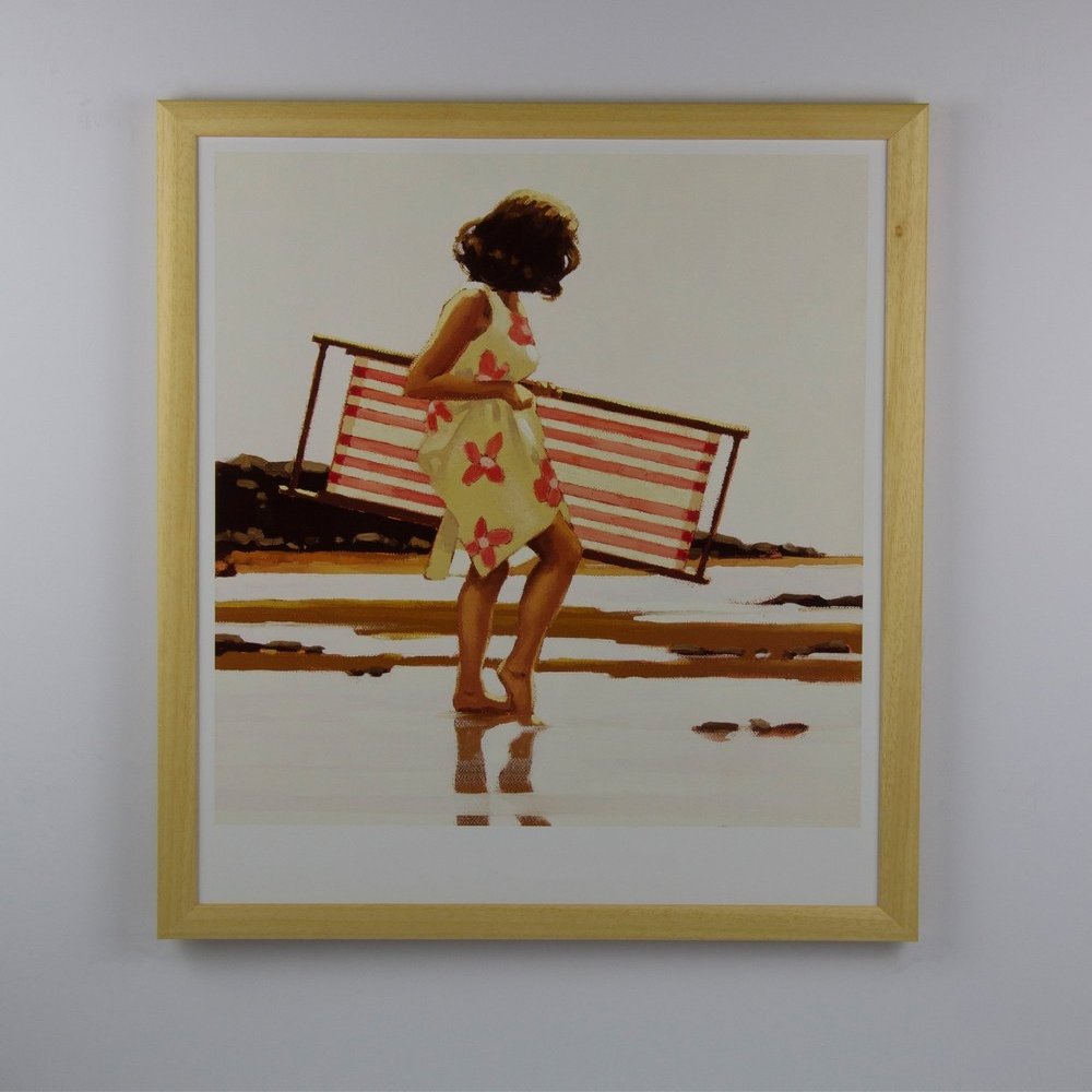 Orello Deluxe Solid Wood Poster Frame 20 x 26 cm, Natural, White Background, Anti-Reflective Acrylic Glass