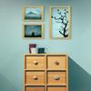 Orello Deluxe Solid Wood Poster Frame 20 x 26 cm, Natural, White Background, Anti-Reflective Acrylic Glass view 4