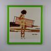 Orello Deluxe Solid Wood Picture/Poster Frame 33 x 95 cm, Green/Light Green, High-Gloss, White Background, Clear Acrylic Glass view 1