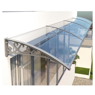 SHUGUANGGUDE Transparent Curved Door Awning, 80 x 300 cm