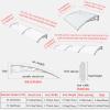 SHUGUANGGUDE Transparent Curved Door Awning, 80 x 300 cm view 2