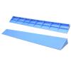 MFFIRE Plastic Interior Threshold and Curb Ramp, Non-Slip Curb Crossing Ramp for Robots, Wheelchairs and Bicycles, Blue, 100 x 7 x 1 cm view 1