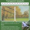 SDLLG Transparent PVC Tarp, 0.35 mm, Waterproof, with Zipper & Eyelets view 2