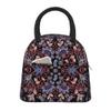 Lsjuee Vintage Floral Bandana Print Insulated Lunch Bag view 1