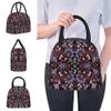 Lsjuee Vintage Floral Bandana Print Insulated Lunch Bag view 2