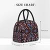 Lsjuee Vintage Floral Bandana Print Insulated Lunch Bag view 3