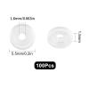 SUNNYCLUE 100-Piece Silicone Earring Comfort Pads, 5.5 mm, Clear Disc Cushions for Clip-On and Screw-Back Earrings view 2