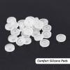 SUNNYCLUE 100-Piece Silicone Earring Comfort Pads, 5.5 mm, Clear Disc Cushions for Clip-On and Screw-Back Earrings view 4